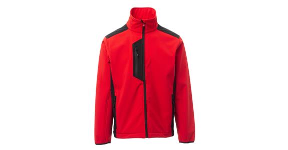 Softshell-Jacke Galway rot/schwarz Gr.4XL