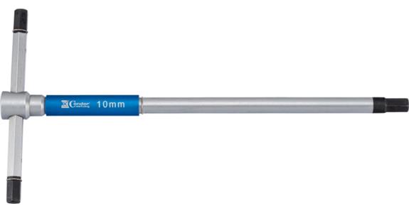 6kant-Stiftschlüssel mit T-Griff 300x145 mm SW 10,0