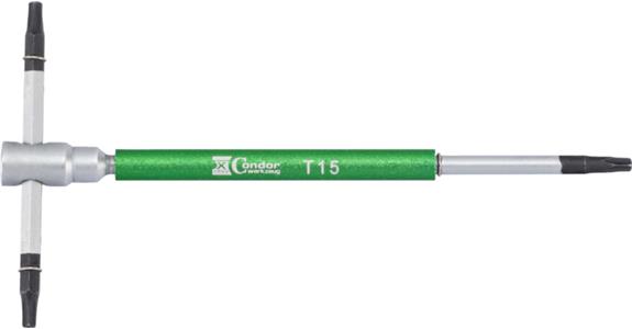 TORX-Stiftschlüssel mit T-Griff 125x65mm T15