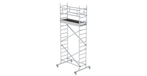 Alu. mobile scaffolding, scaff. sz 1.80x0.75m plat. hght 3.20m scaff. hght 4.20m