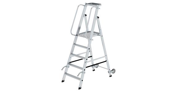 Platform ladder 5 steps including platform, platform height 1.13 m