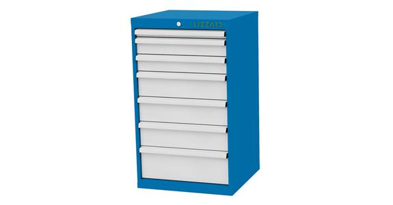 Lizzard Schubladenschrank 7 Schubladen B600xT575xH1020mm RAL5012/7035