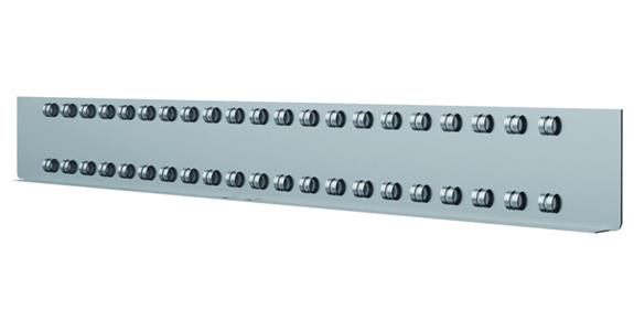 Centre compartment rail, front height 200mm LxH 400x185mm RAL7035 powder-coated