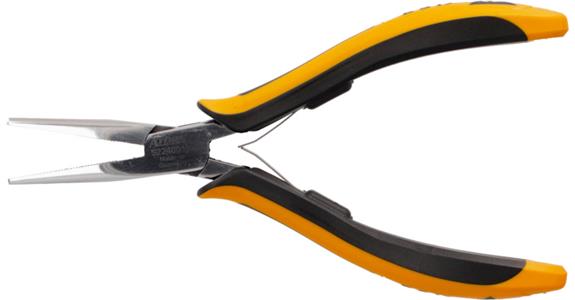 Precyzyjne szczypce zwężane ATORN ESD do elektroniki, 155 mm, długie szczęki