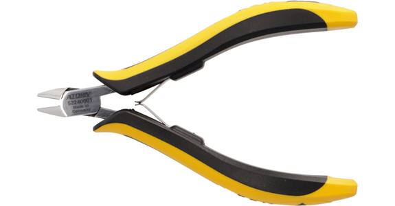 Precyzyjne szczypce boczne ATORN ESD do elektroniki, 120 mm, głowica zwężana
