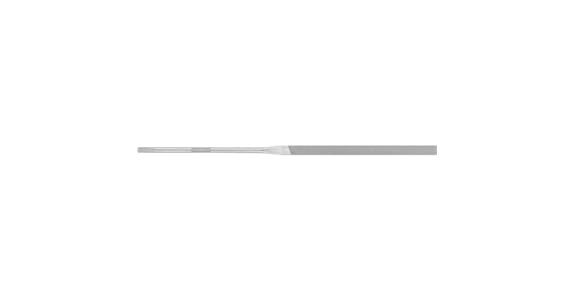 Precision needle file, flat, shaft dia. 3.75 mm L=200 mm S-cut 0