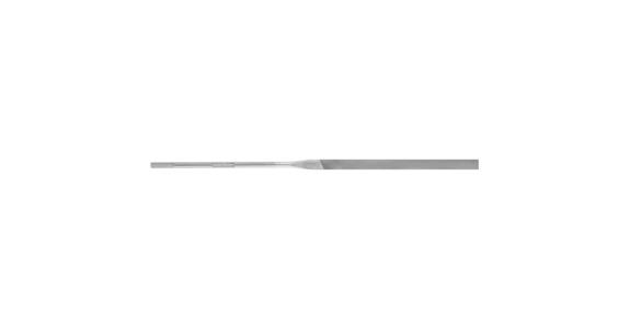 Precision needle file, flat, shaft dia. 3.75 mm L=200 mm S-cut 1