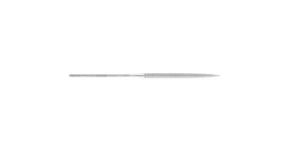 Precision needle file, half-round, shaft dia. 3.75 mm, L=200 mm, Swiss cut 2