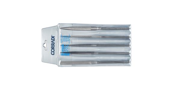 Präzisions-Handy-Feilenset Set 5-teilig 215 mm Schweizer Hieb 1, mittel