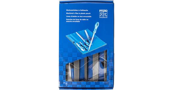 Werkstattfeilen-Satz WRU 5-tlg. Rolltasche 250mm H3 Feinbearbeitung/Schlichten
