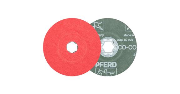 Fiberscheibe Ø 115 mm Keramikkorn CO-COOL Korn 80