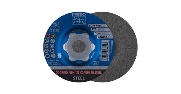 Schleifscheibe CC-GRIND FLEX CO-COOL SG STEEL 125x22,23 mm