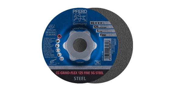 Schleifscheibe CC-GRIND FLEX CO-COOL SG STEEL 125x22,23 mm
