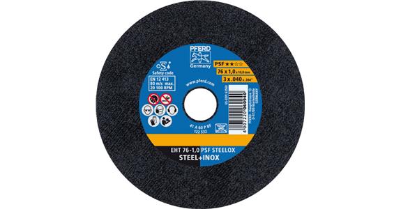 Trennscheibe PSF STEELOX gerade EHT 76x1,0x10 mm