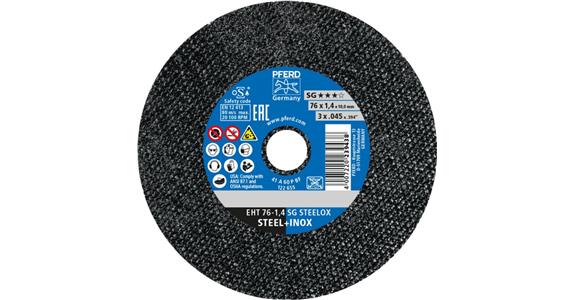 Klein-Trennscheibe SG STEELOX gerade EHT 76x1,4x10 mm