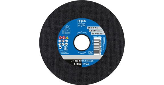 PFERD tarcze tnące SG STEELOX STEEL/INOX EXTRA-Thin 125x1.0x22x23mm