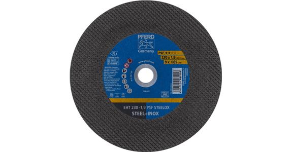 Free-hand cutting disc, straight, universal line PSF STEELOX grit 46 230x1.9 mm