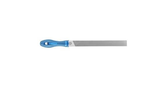 Werkstattfeile mit Heft Flachstumpf 200mm Hieb 2 univer. Schruppen / Schlichten