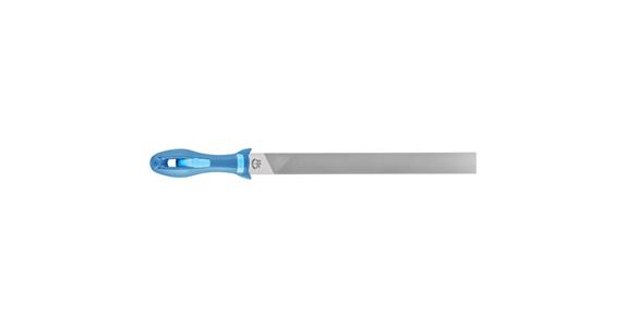 Werkstattfeile mit Heft Flachstumpf 300mm Hieb 2 univer. Schruppen / Schlichten