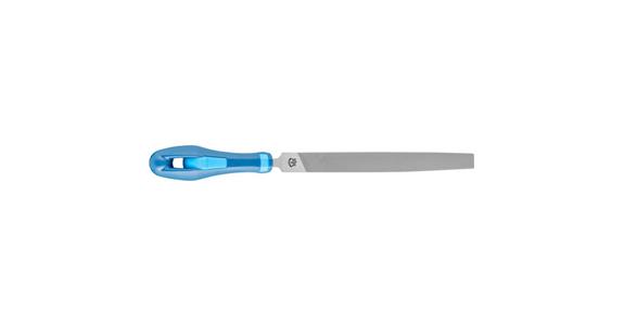 Werkstattfeile mit Heft Flachspitz 150mm Hieb 1 grobe Zerspanung / Schruppen