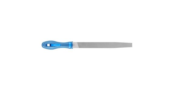 Werkstattfeile mit Heft Flachspitz 200mm Hieb 2 univer. Schruppen / Schlichten
