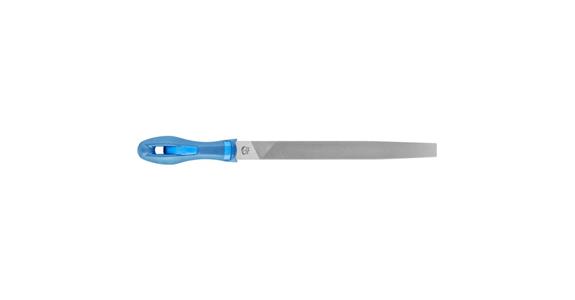Werkstattfeile mit Heft Flachspitz 250mm Hieb 1 grobe Zerspanung / Schruppen