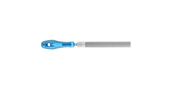 Werkstattfeile mit Heft Halbrund 150mm Hieb 1 grobe Zerspanung / Schruppen