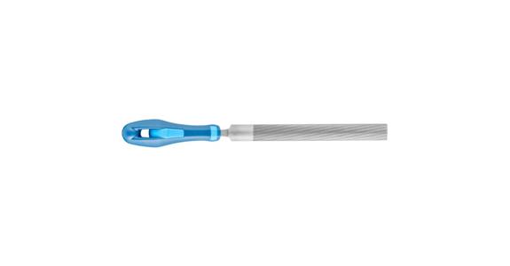 Werkstattfeile mit Heft Halbrund 150mm Hieb 2 univer. Schruppen / Schlichten