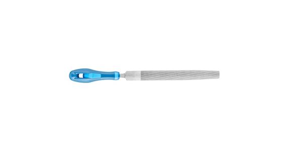 Werkstattfeile mit Heft Halbrund-Spitz 150mm Hieb 1 grobe Zerspanung / Schruppen