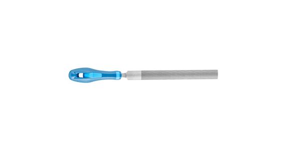 Werkstattfeile mit Heft Halbrund-Spitz 150mm Hieb 3 Feinbearbeitung / Schlichten