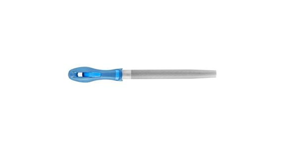 Werkstattfeile mit Heft Halbrund-Spitz 200mm Hieb 3 Feinbearbeitung / Schlichten