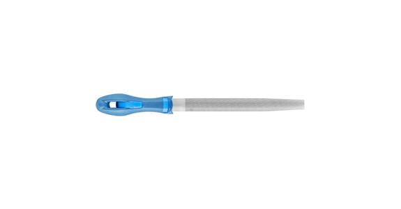 Werkstattfeile mit Heft Halbrund-Spitz 250mm Hieb 2 univer. Schruppen / Schlichten