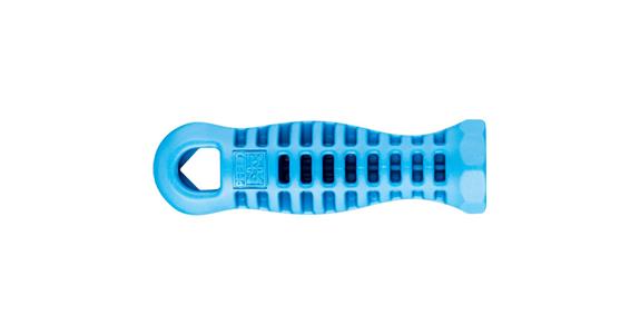 Plastic file handle, impact-resistant, for file lengths 100-150 mm, slim tang