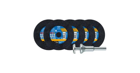 Trennscheibe PSF STEELOX gerade EHT 76x1,0x10 mm VE 5 Stück mit Halter