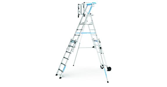 Teleskop-Plattformleiter ZAP Masterflex Plus S 6/9 Arbeitshöhe 4,30 m