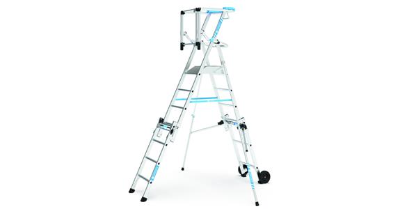 Teleskop-Plattformleiter ZAP Masterflex S 4/7 Arbeitshöhe 3,80 m