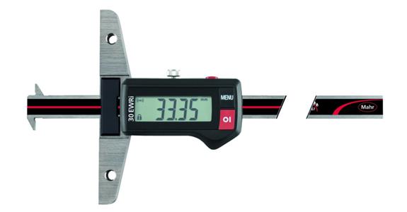 Digitaler Tiefenmessschieber 0-300mm mit Doppelhaken, IP67, EWRi  kabellose DA