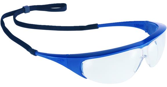 Safety goggles Millennia blue lens clear including flexible goggle strap