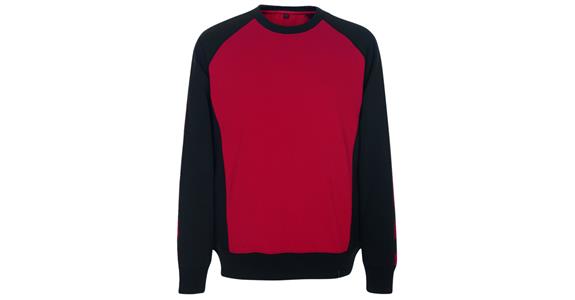 Sweatshirt Witten 60 % CO/40 % poly red/black size L
