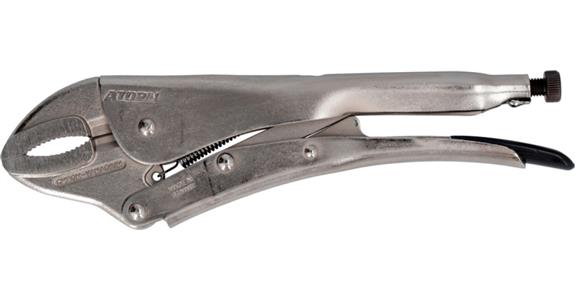 ATORN locking pliers 300 mm with wire cutter, half-round jaws